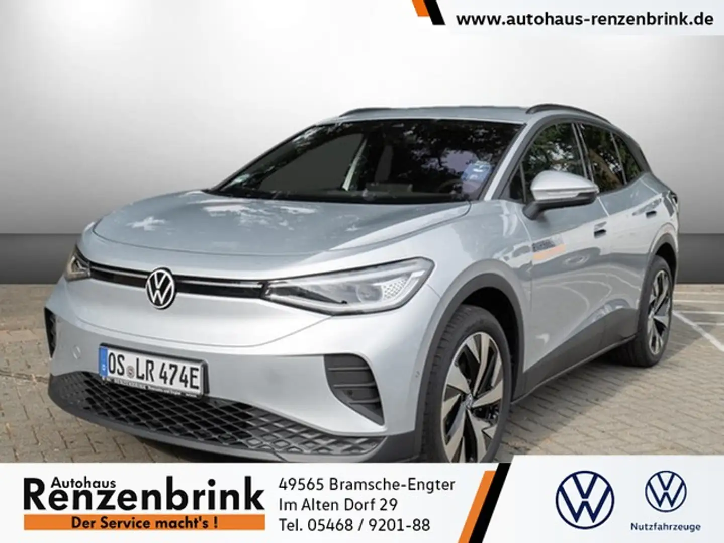 Volkswagen ID.4 Pro 77 kW/h AHK Top-Ausstattung Silber - 1