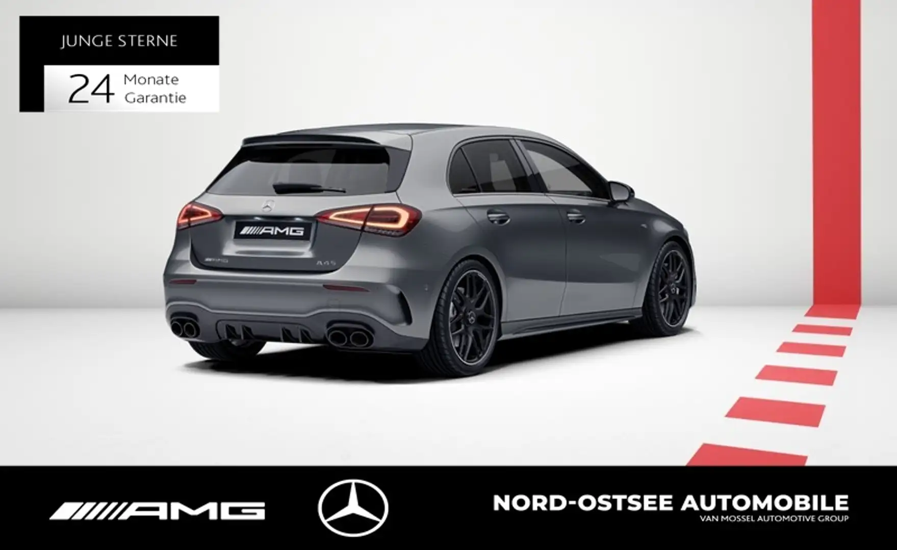 Mercedes-Benz A 45 AMG 4M  NIGHT BURMESTER PANO MULTI DISTRO Gris - 2