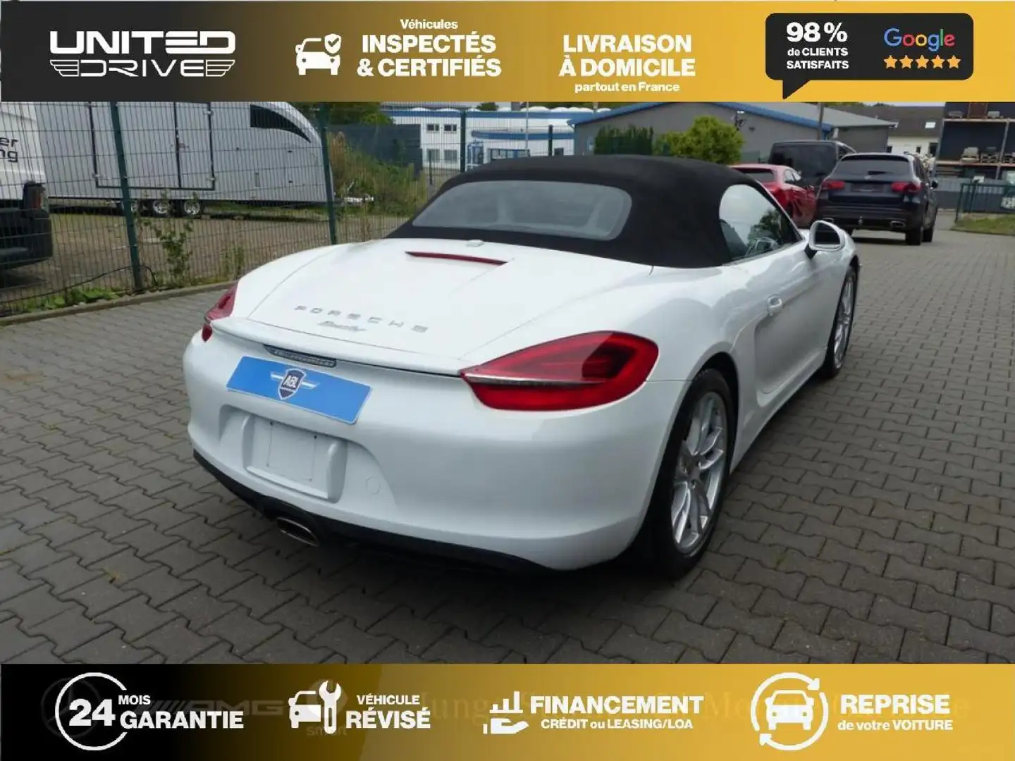 Porsche Boxster Boxster 2.7i - 265 - BV PDK - Start\u0026Stop  TYPE 981 CABRIOLET . Weiß - 2