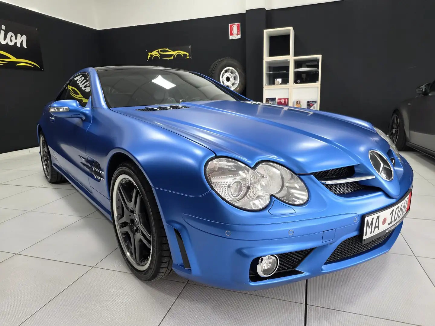 Mercedes-Benz SL 55 AMG SL 55 k AMG 500cv PAKET AMG SLR+PERFORMANCE 300KMH Blau - 2