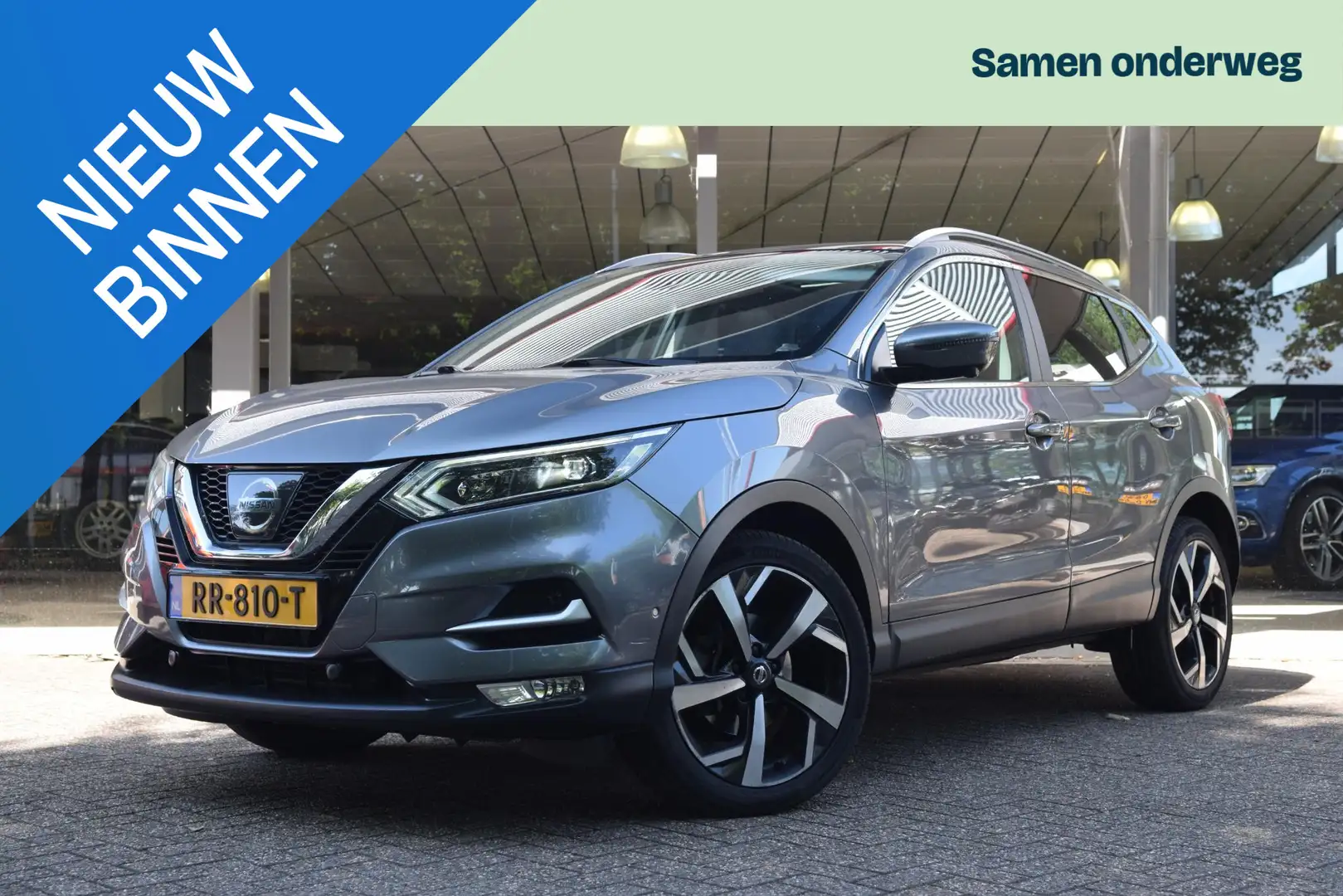 Nissan Qashqai 1.2 Tekna + Automaat,Navi, Panorama, Camera, afn. Grau - 1