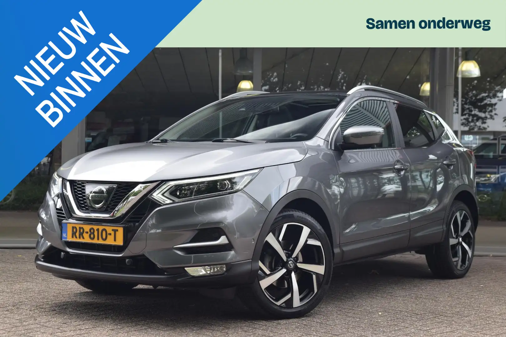 Nissan Qashqai 1.2 Tekna + Automaat,Navi, Panorama, Camera, afn. Grijs - 1