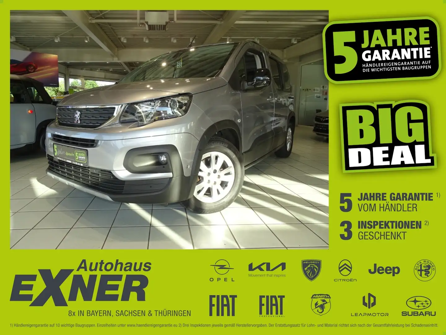 Peugeot Rifter 136 ALLURE L2 Navi+SHZ+2xKlima+Kam.+LM Grau - 1