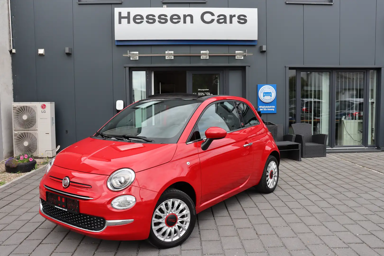 Fiat 500C 1.0 Hybrid Cabrio Red *Klimaaut.*PDC* Rood - 1