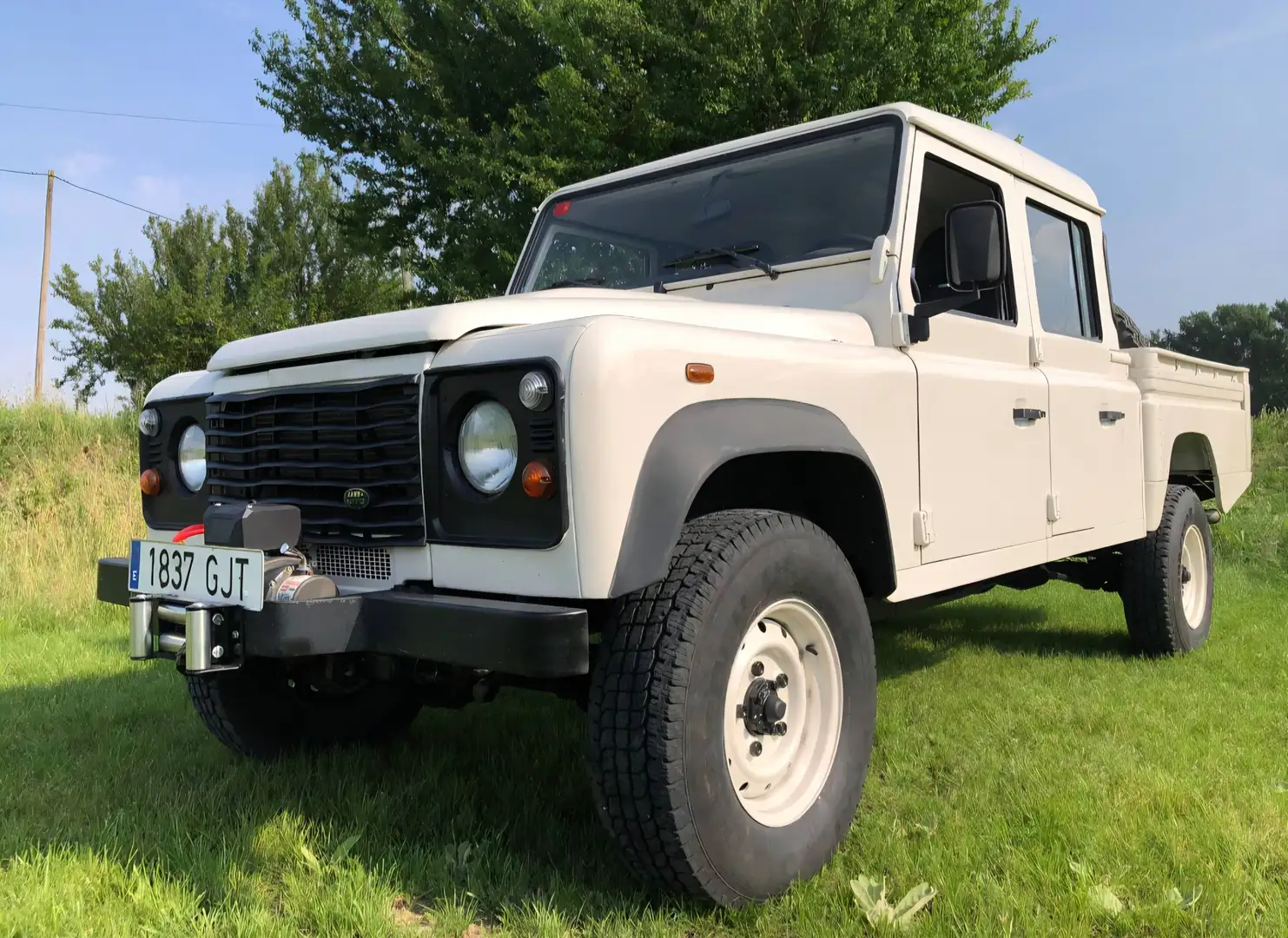 Land Rover Defender Td4 130 pic kup Blanco - 1