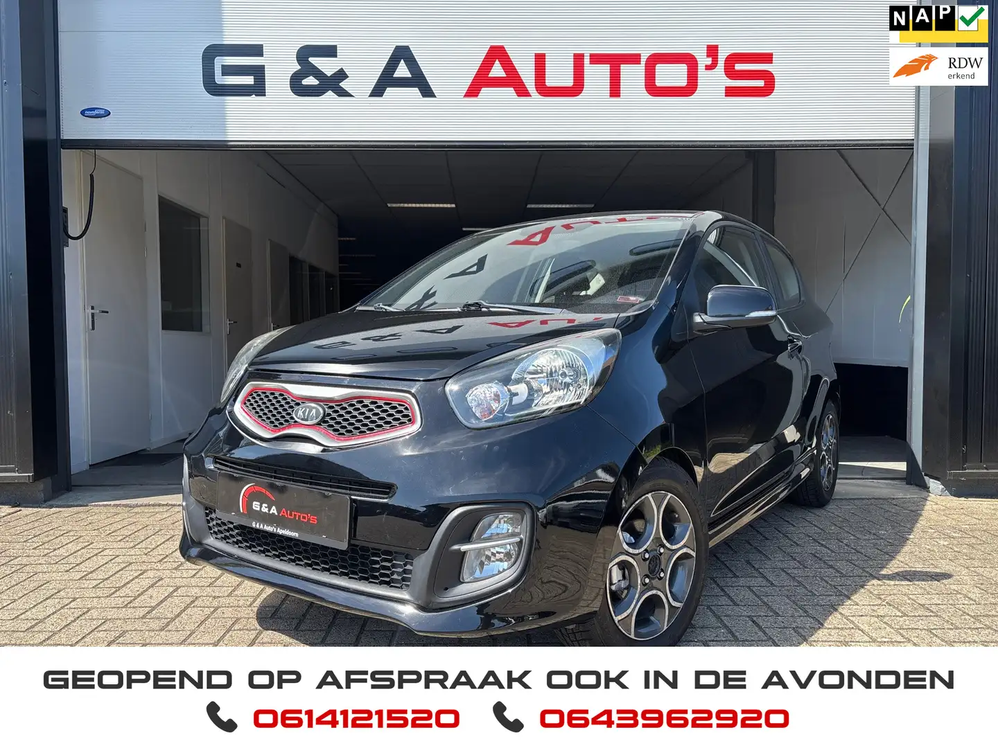 Kia Picanto 1.2 ECO DYNAMICS / AC / STOELVERW / ELLEKT-PAKKET Noir - 1