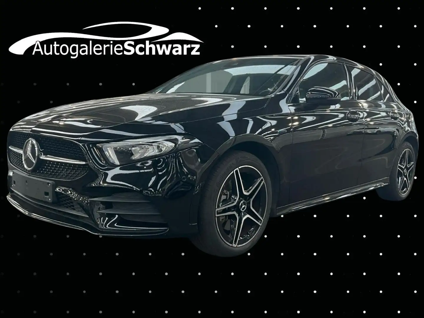 Mercedes-Benz A 250 e 8G AMG NIGHT LED NAV+DAB CARPLY SHZ AMBTE Zwart - 1