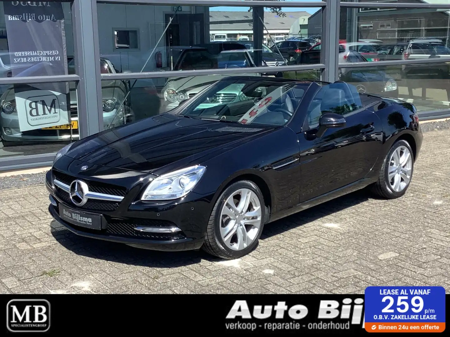 Mercedes-Benz SLK 200 nekverwarming, navi, cruise, stoelverwarming, - 1
