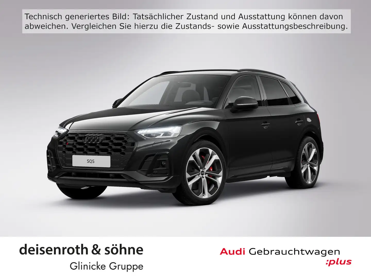 Audi SQ5 TDI StHz/AHK/B&O/Matrix/Assist/ACC/4xSHZ/21" Schwarz - 1
