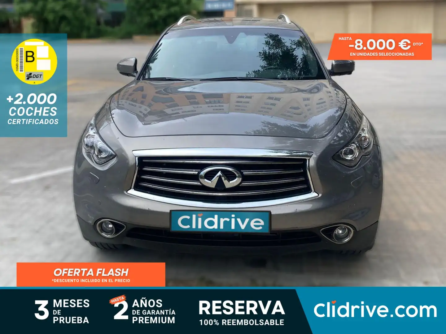 Infiniti QX70 3.0d S Premium Aut. Grijs - 1