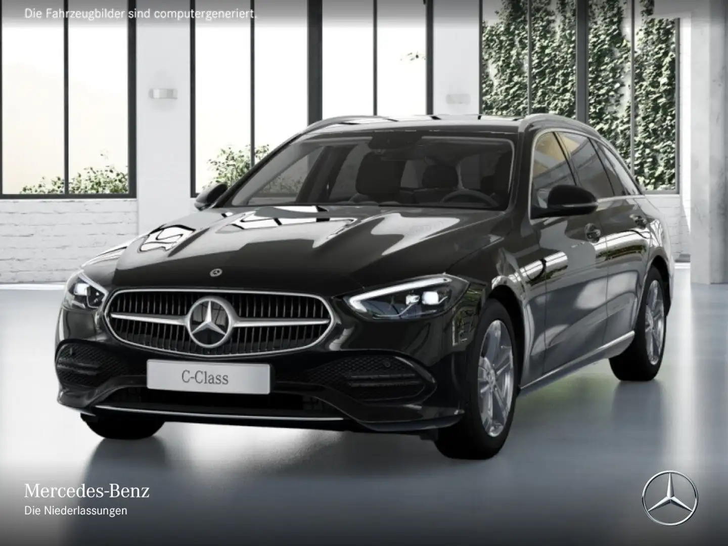 Mercedes-Benz C 220 d T AVANTG+AHK+LED+KAMERA+KEYLESS+9G Schwarz - 2