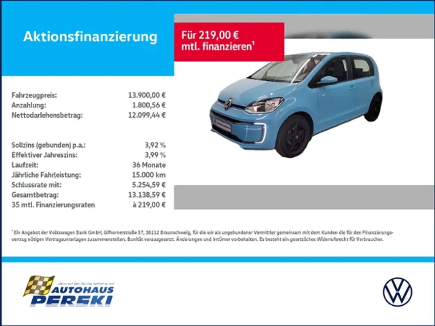 Volkswagen up! 1-Gang Automatic KLIMA, KAMERA, TEMPOMAT, PDC HIN Blau - 1