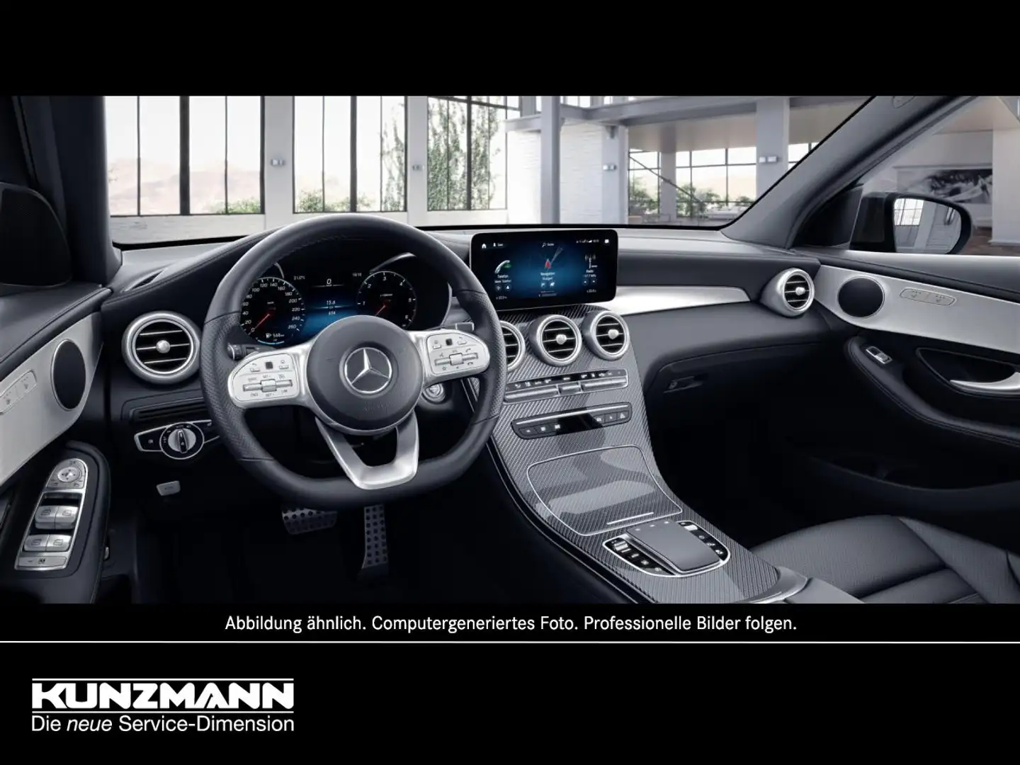 Mercedes-Benz GLC 400 d 4M AMG Night MBUXNavi+ Panorama 360° Blau - 2