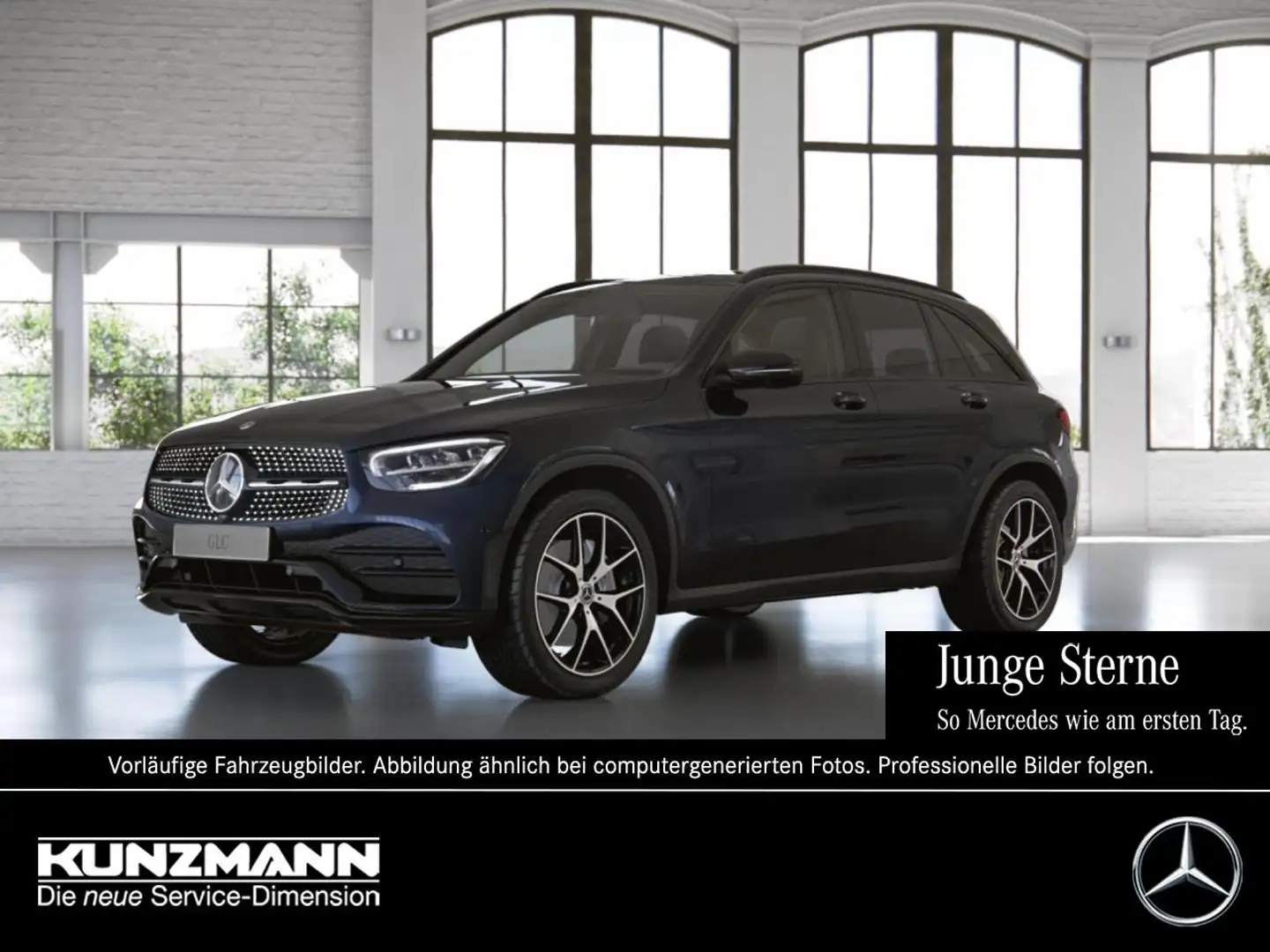 Mercedes-Benz GLC 400 d 4M AMG Night MBUXNavi+ Panorama 360° Blau - 1