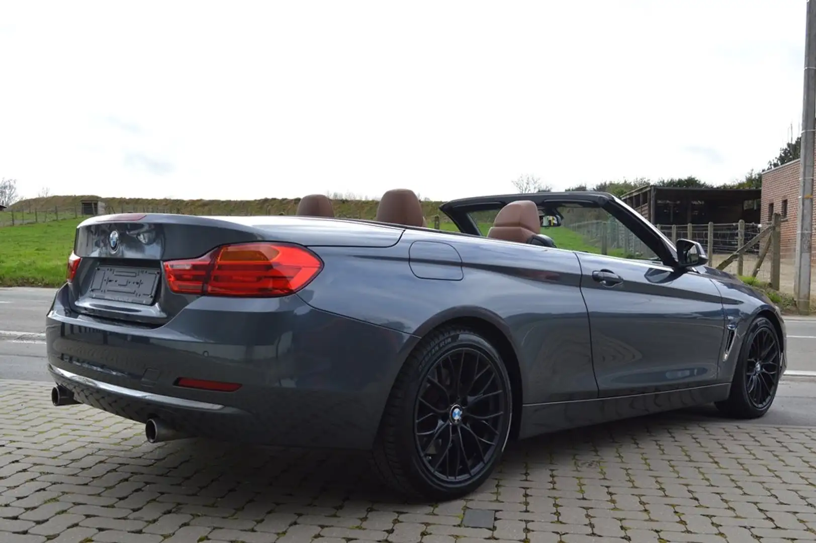 BMW 435 i Cabriolet 306 ch Luxury 1 MAIN !! Grey - 2