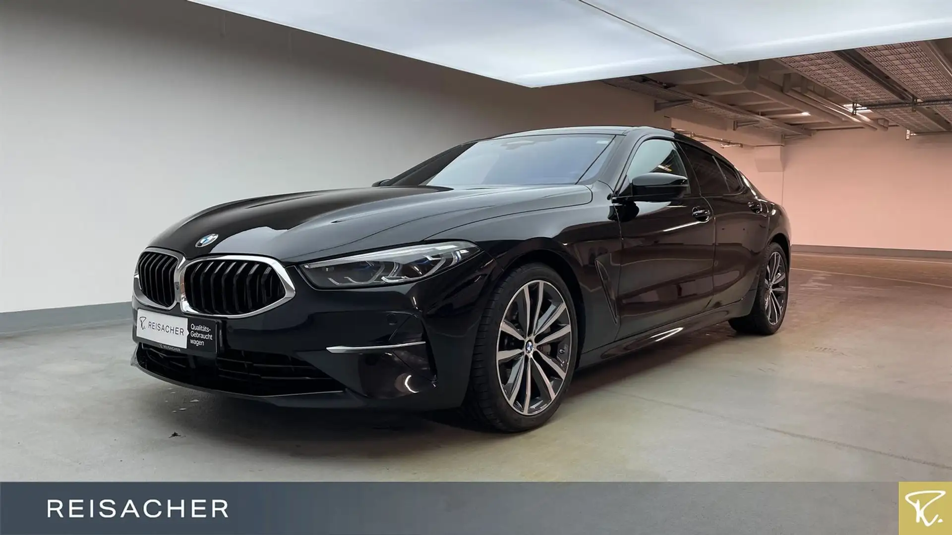 BMW 840 d A xDrive Gran Coupé ACC IAL SoClo MultiSitz Schwarz - 1