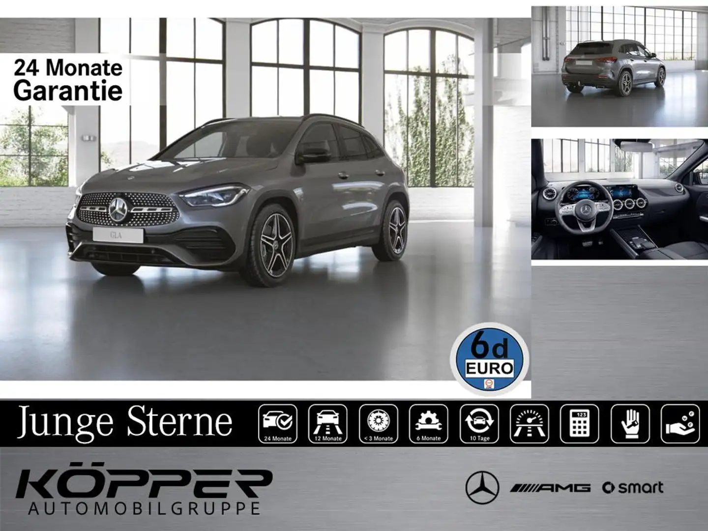 Mercedes-Benz GLA 220 d AMG Night 4M AHK Kamera LEDSitzhzg. Grau - 1