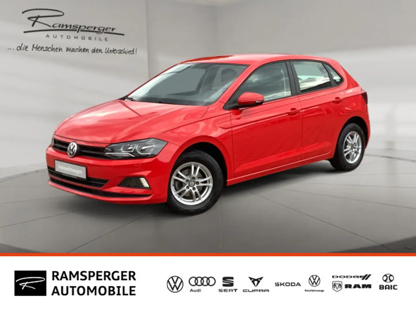 Volkswagen Polo 1.0 Trendline Klima SHZ PDC Rouge - 1