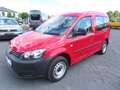 Volkswagen Caddy Kasten 1,6TDI Kombi Kasten  Sitzh. AHK PDC Rot - thumbnail 1