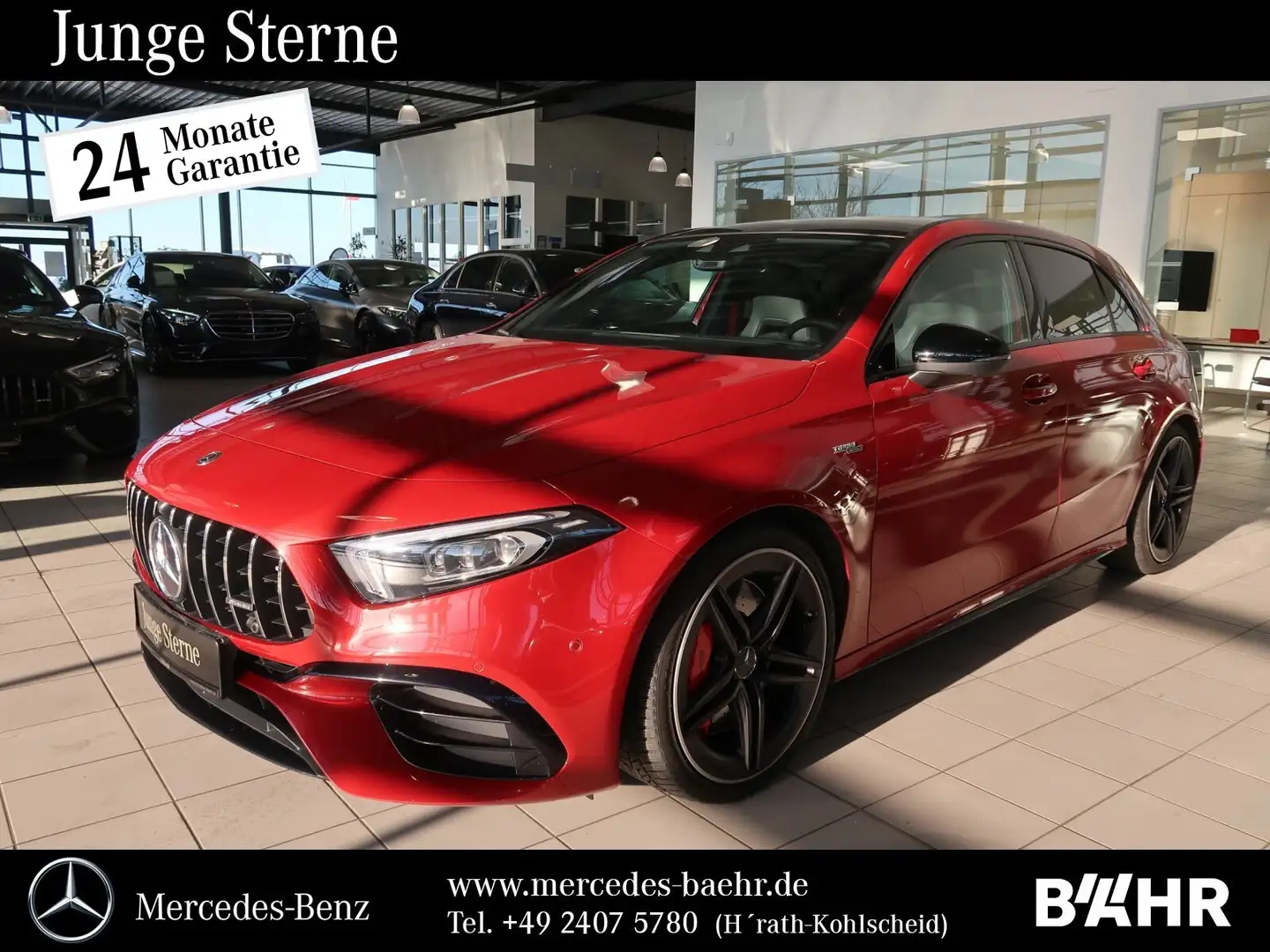 Mercedes-Benz A 45 AMG A 45 S 4M+ Night/Navi/Multibeam/Pano/Driver´s Červená - 1