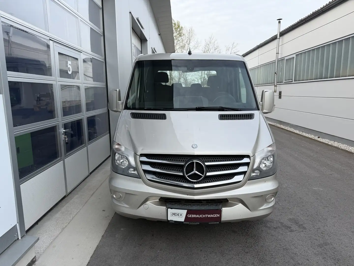 Mercedes-Benz Sprinter 319 CDI DoKa Lang V6 Automatik Grau - 2
