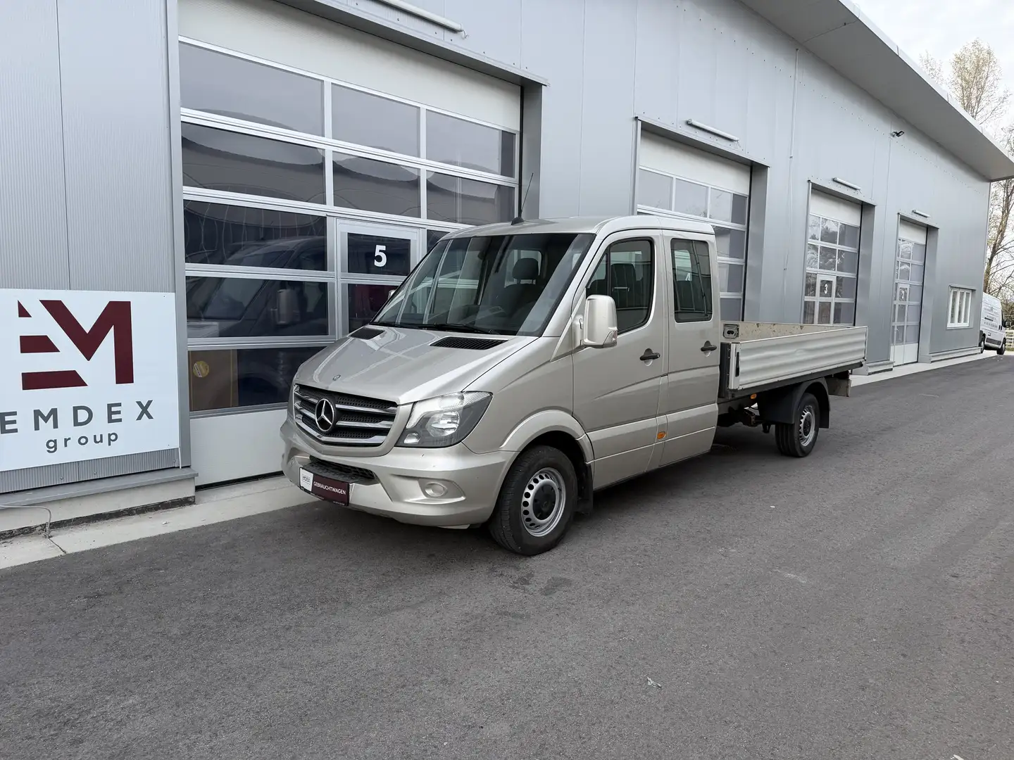 Mercedes-Benz Sprinter 319 CDI DoKa Lang V6 Automatik Grau - 1