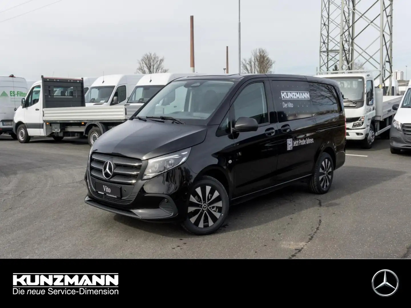 Mercedes-Benz Vito 119 CDI 4x4 Mixto lang Distronic Standhzg Noir - 1