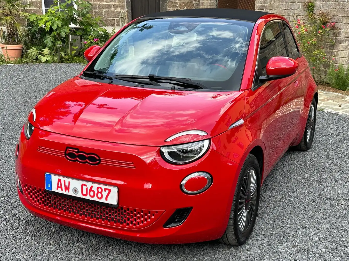 Fiat 500e Cabrio RED Edition Kamera Garantie 2,99% Rot - 1