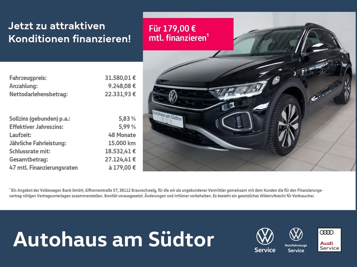 Volkswagen T-Roc GOAL 1.5 TSI DSG | LED RFK ACC Navi Noir - 1