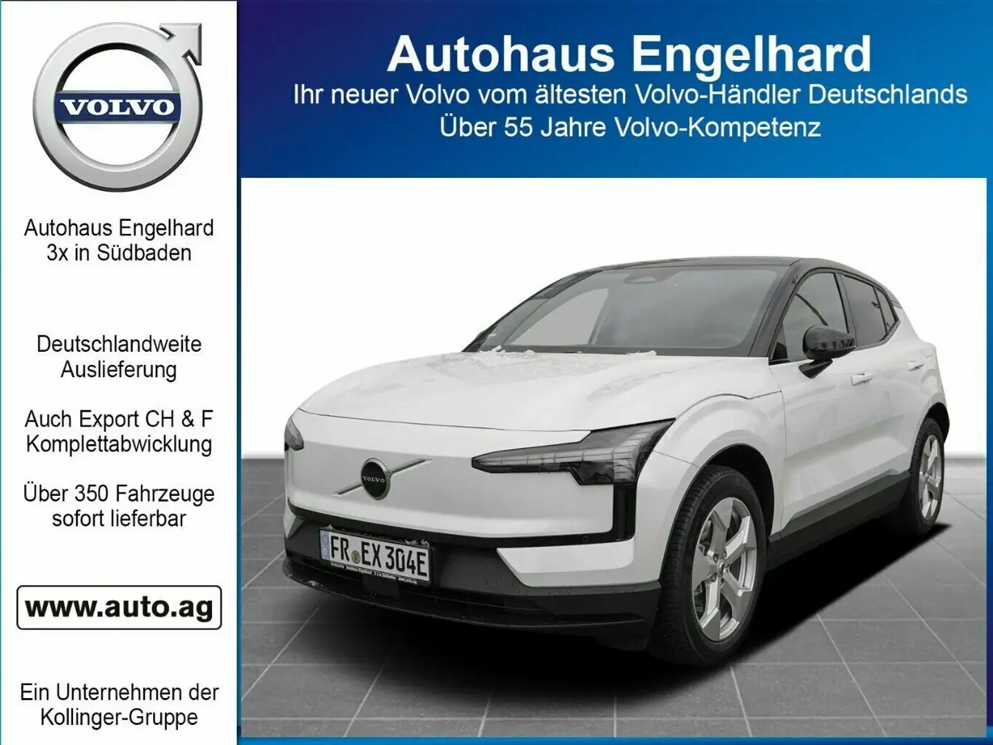 Volvo EX30 SINGLE EXT. RANGE PLUS 69kWh MY24 Weiß - 1