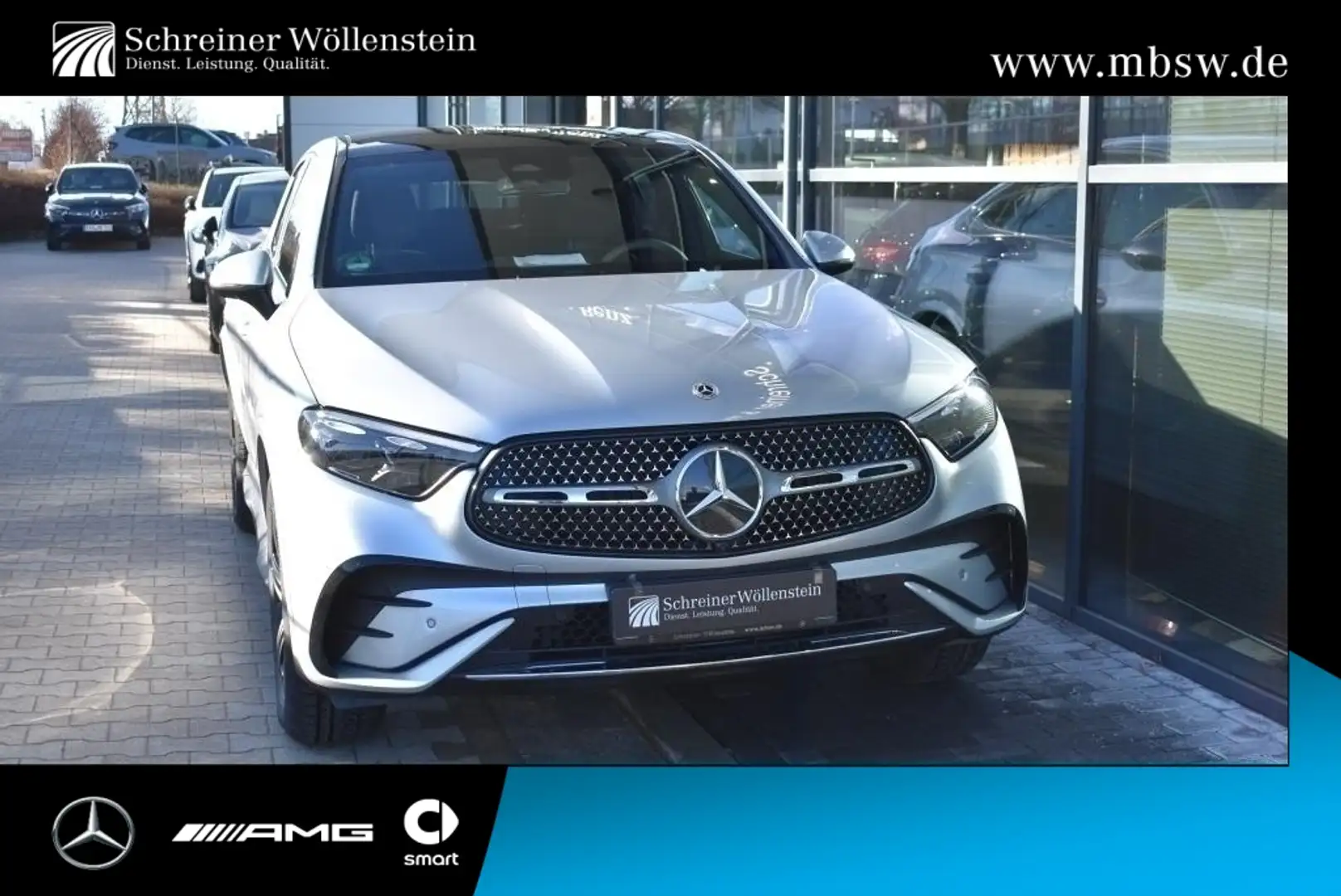 Mercedes-Benz GLC 300 d 4M C AMG*Night*AHK*Pano*Dig-Light*360° Argent - 1