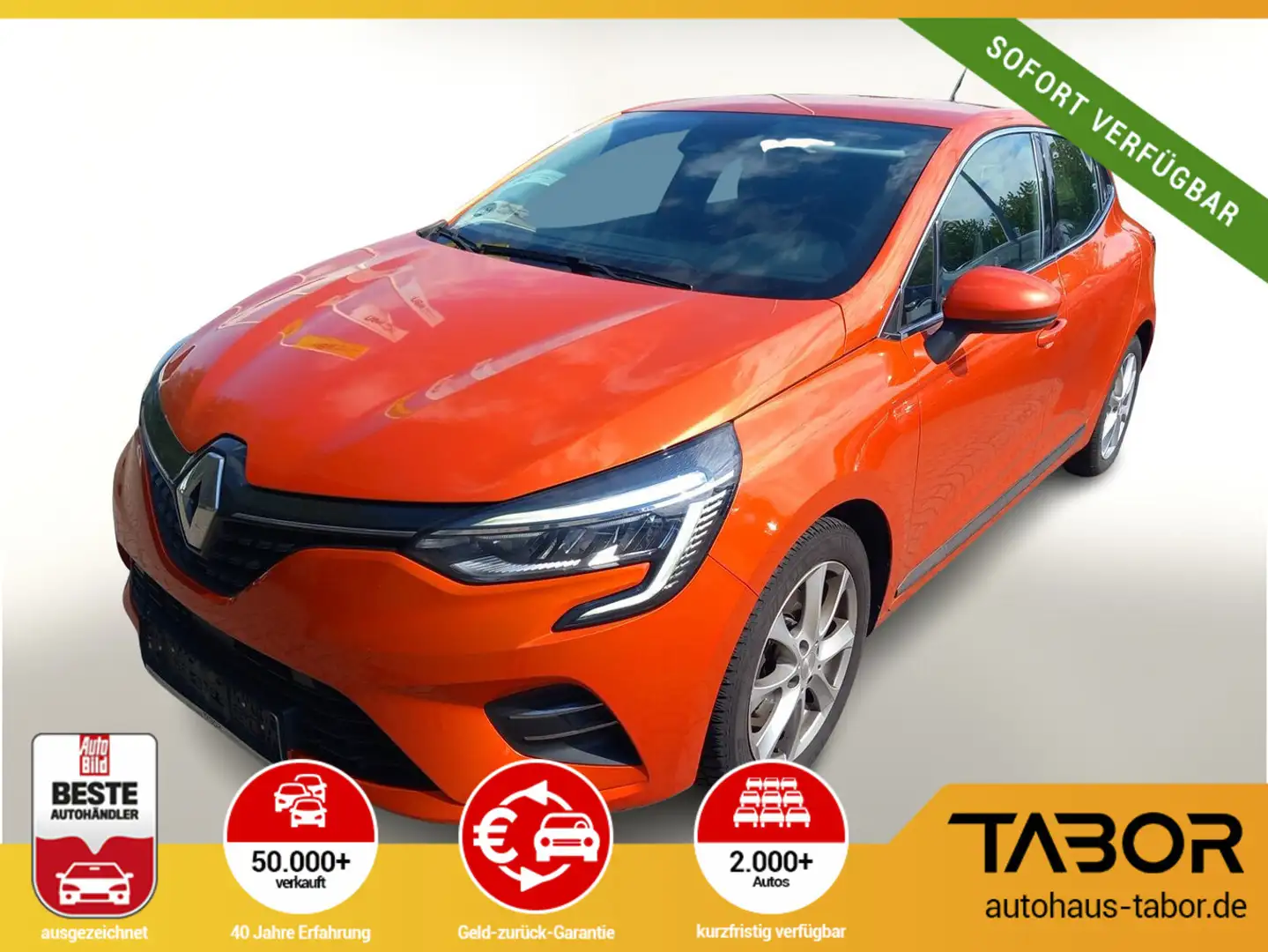Renault Clio V 1.3 TCe 130 EDC Intens LED PDC DigCo Lane Orange - 1
