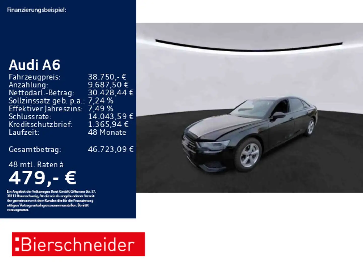 Audi A6 Lim 55 TFSI qu design 19 ACC LEDER CAM Schwarz - 1