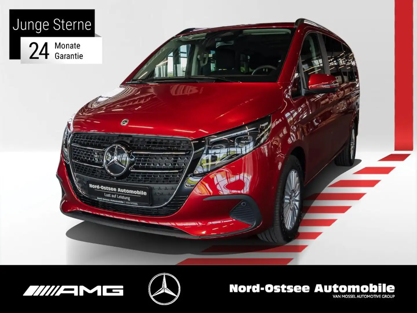 Mercedes-Benz V 250 STYLE 4matic DISTR LED AHK Rouge - 1