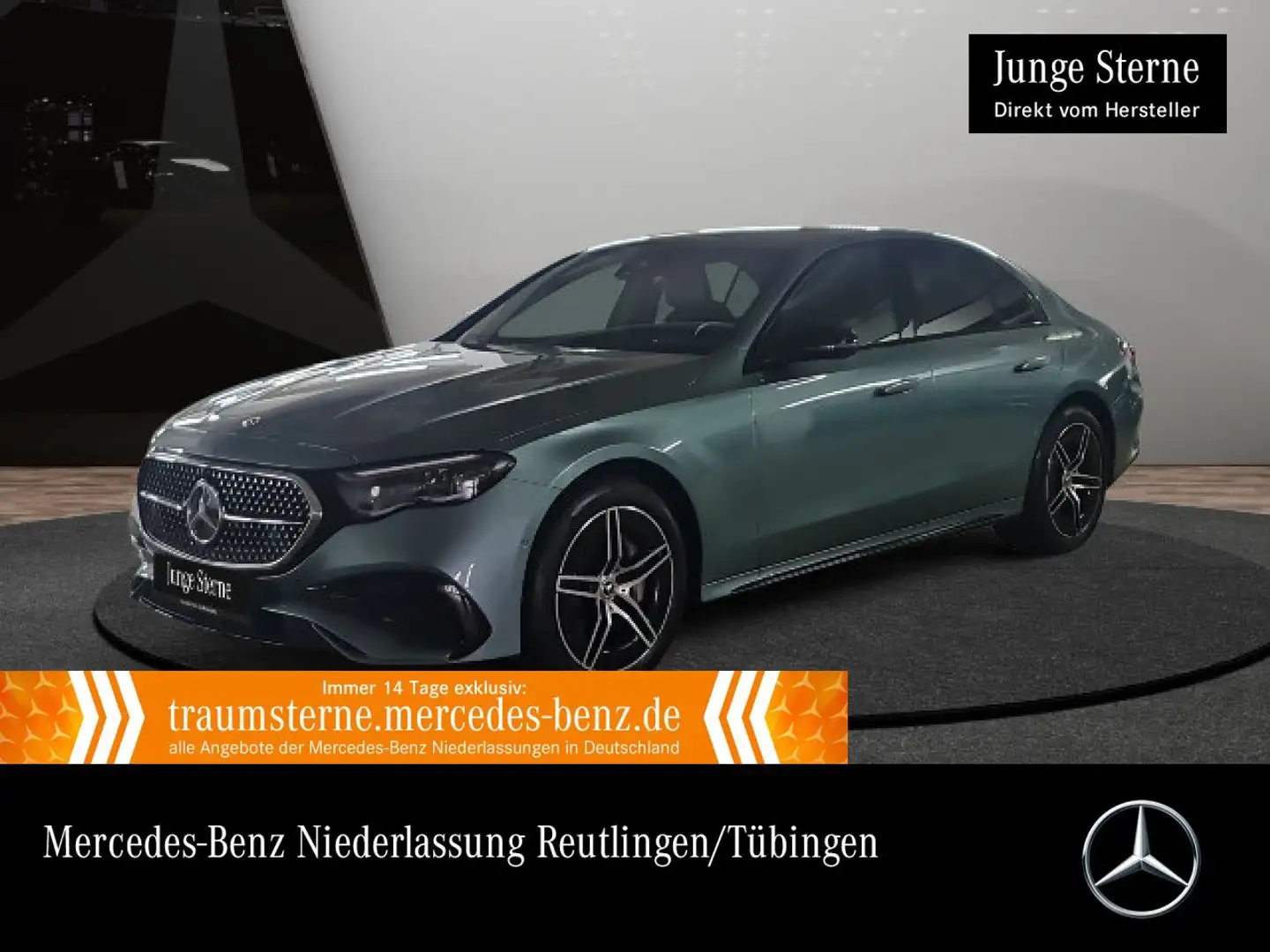 Mercedes-Benz E 300 de Hybrid AMG 360° Pano Burmester Distr. PTS Argent - 1