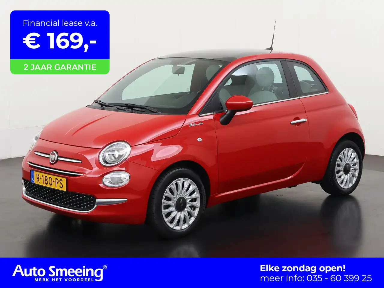 Fiat 500 1.0 Hybrid Dolcevita Panoramadak Leder Apple