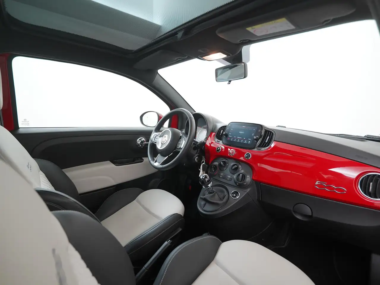 Fiat 500 1.0 Hybrid Dolcevita Panoramadak Leder Apple, миниатюра 2