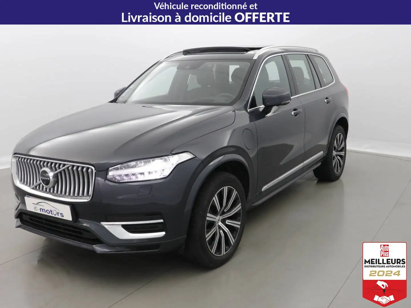 Volvo XC90 Recharge T8 AWD 303+87 Geartronic 8 7pl Inscription +Toit Gris - 1