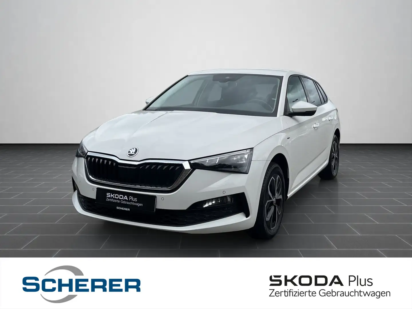 Skoda Scala 1.0 TSI Drive 125 OPF Smart Link, LED, PDC Weiß - 1