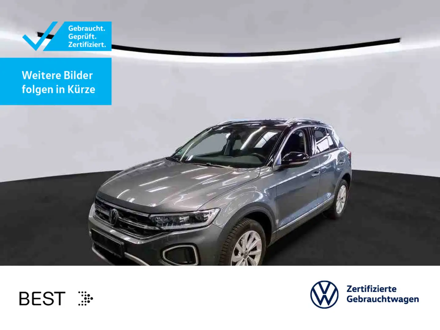 Volkswagen T-Roc T-ROC 1.5 TSI DSG STYLE*LED*AHK*PDC*SHZ*NAVI*KLI Grau - 1