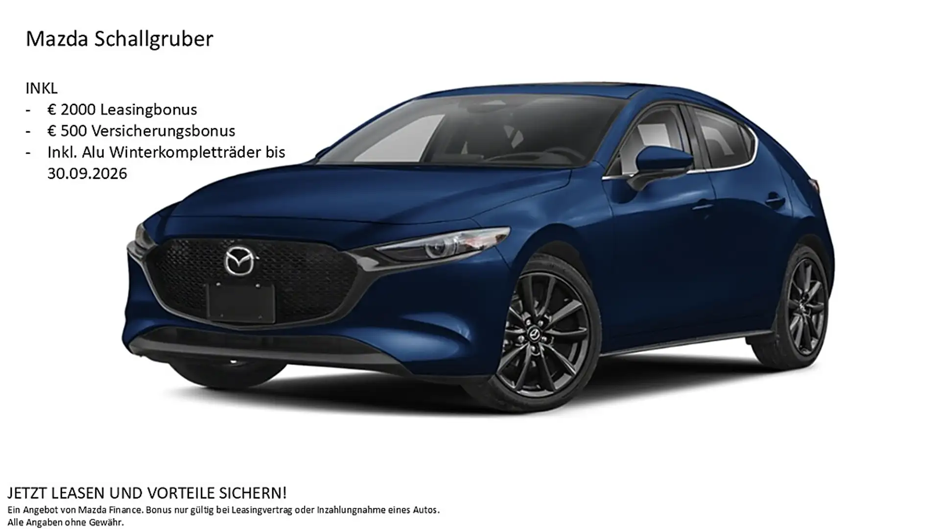 Mazda 3 Mazda3 e-Skyactiv-G140 Homura Aut. Blau - 1