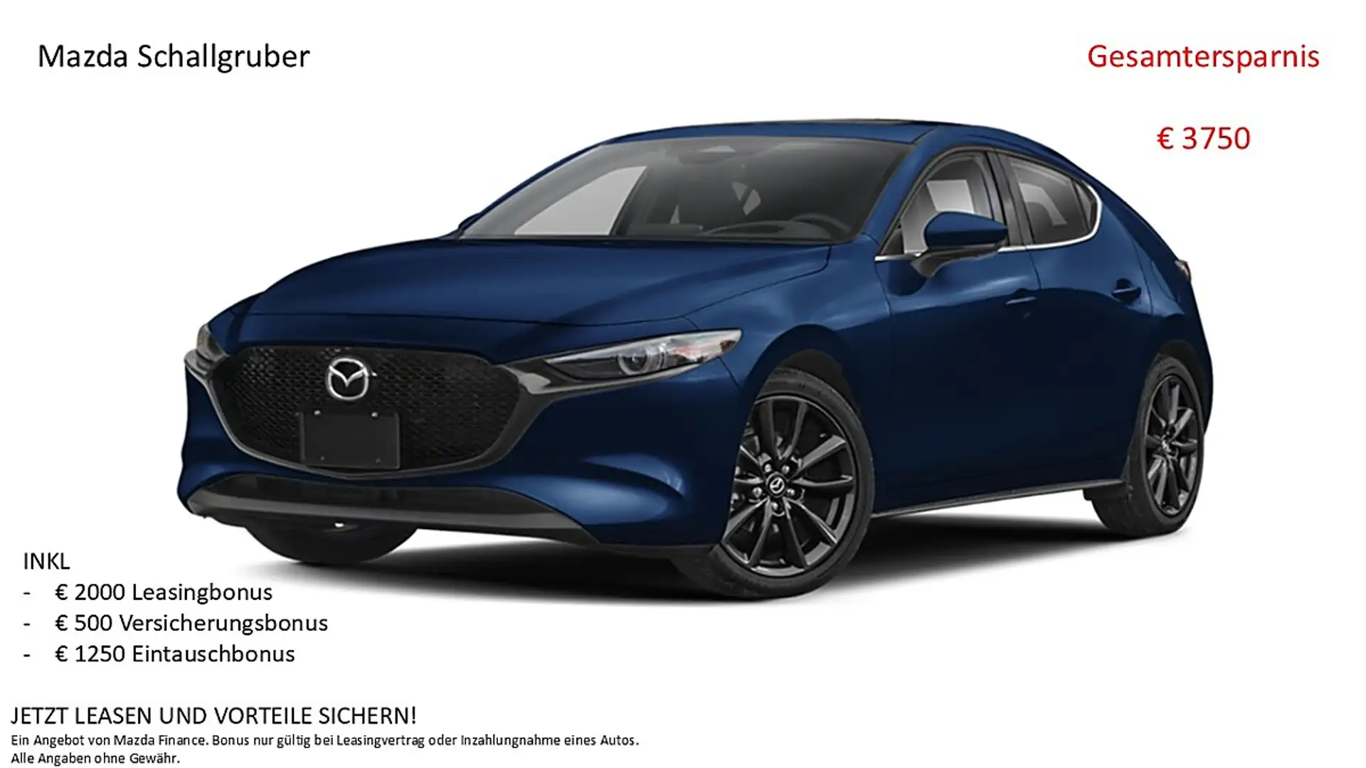 Mazda 3 Mazda3 e-Skyactiv-G140 Homura Aut. Blau - 1