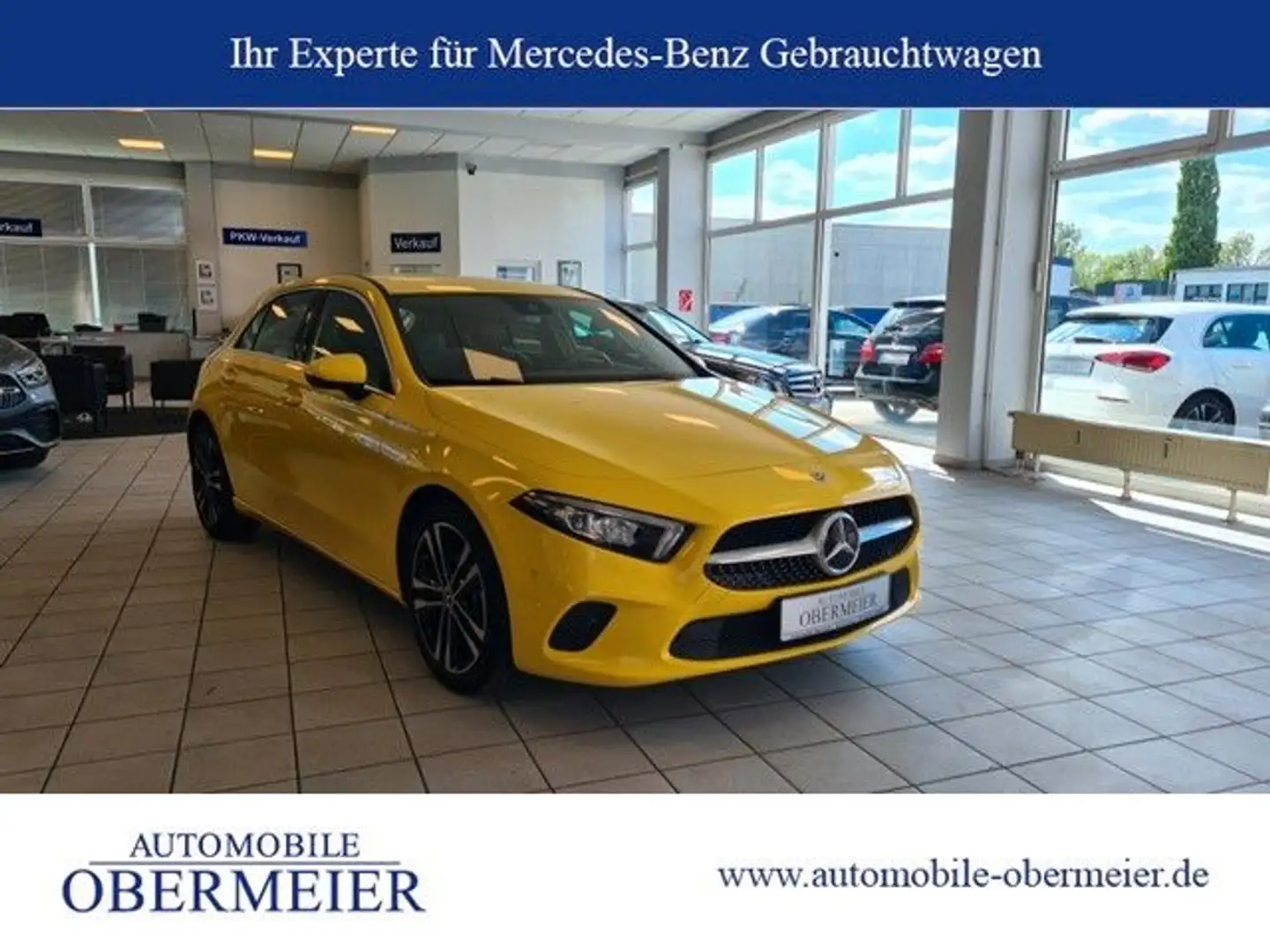 Mercedes-Benz A 180 Edition 19 Progr. 7G-DCT LED Carplay Mbux Yellow - 1
