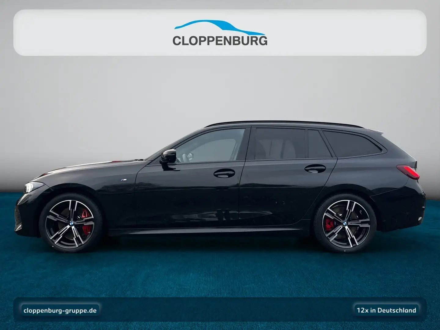 BMW 320 i Touring M Sportpaket AHK+Navi+ACC+SHZ+KeyGO Schwarz - 2