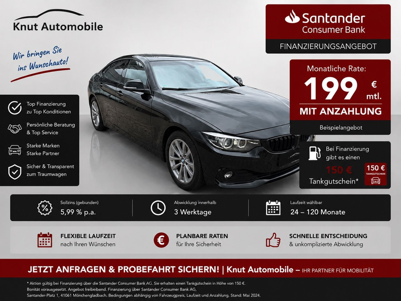 BMW 420 420i*2xM-Paket*BMW Scheckheft*2.Hd*TÜV Neu