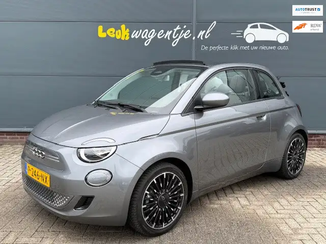 Fiat 500C E Icon 42 kWh Cabrio *stoelverw *17 inch *NL auto