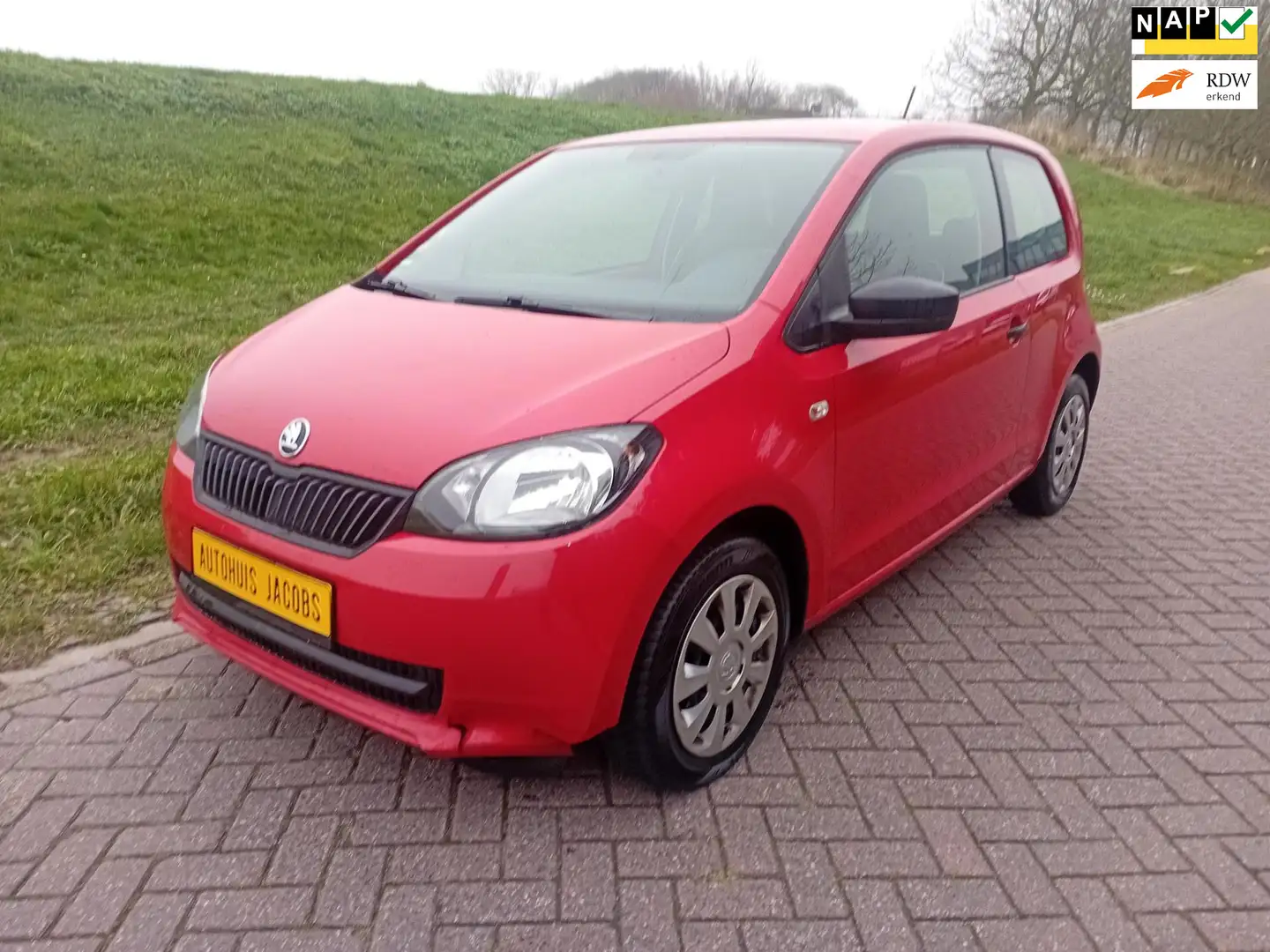 Skoda Citigo 1.0i Easy Airco APK Dec 26 Ramen Stuurbekrachtigin Rood - 1