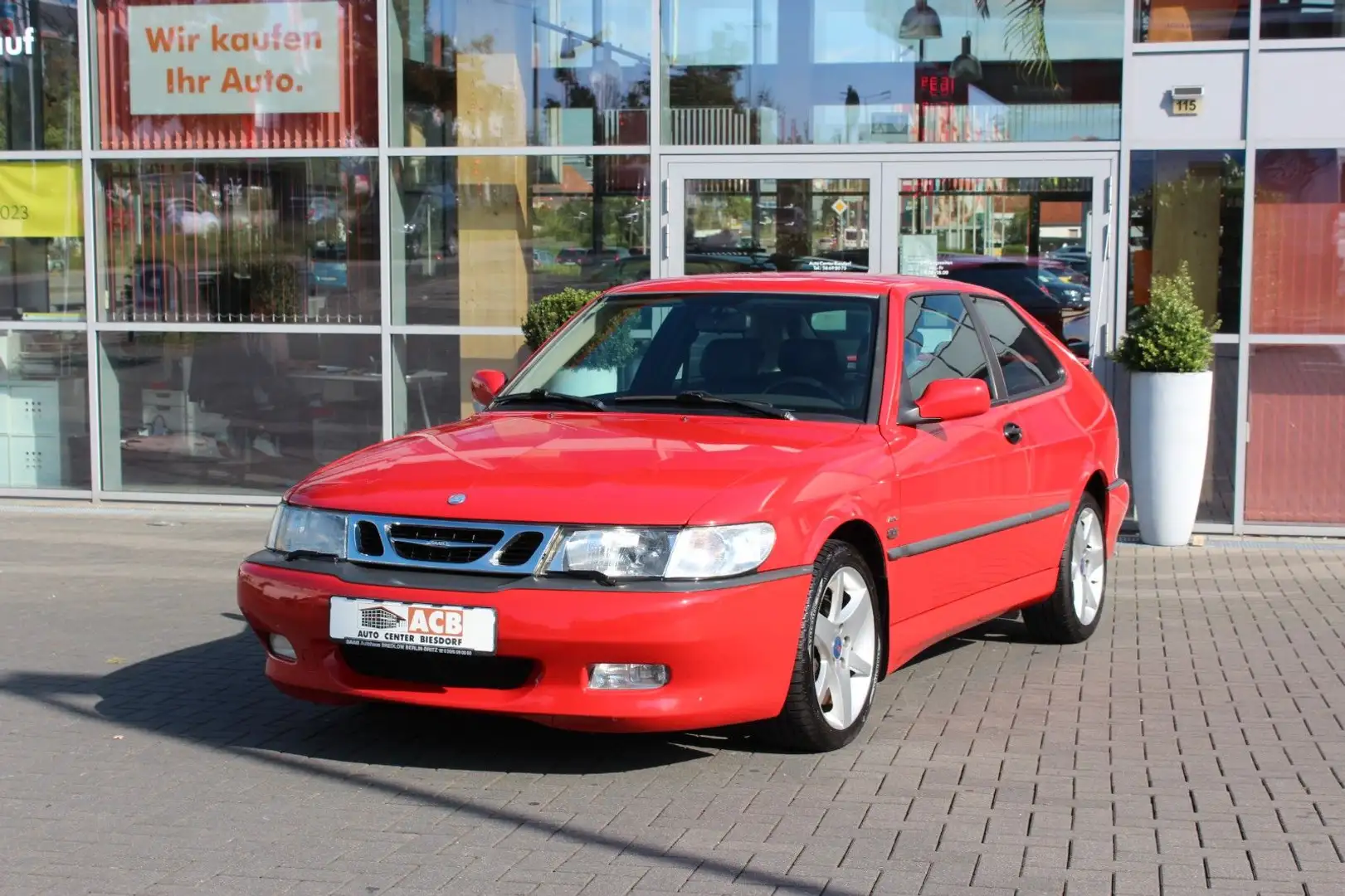 Saab 9-3 2.0 Turbo Aero Coupé 1.Hand Saab-Scheckheft Rot - 2