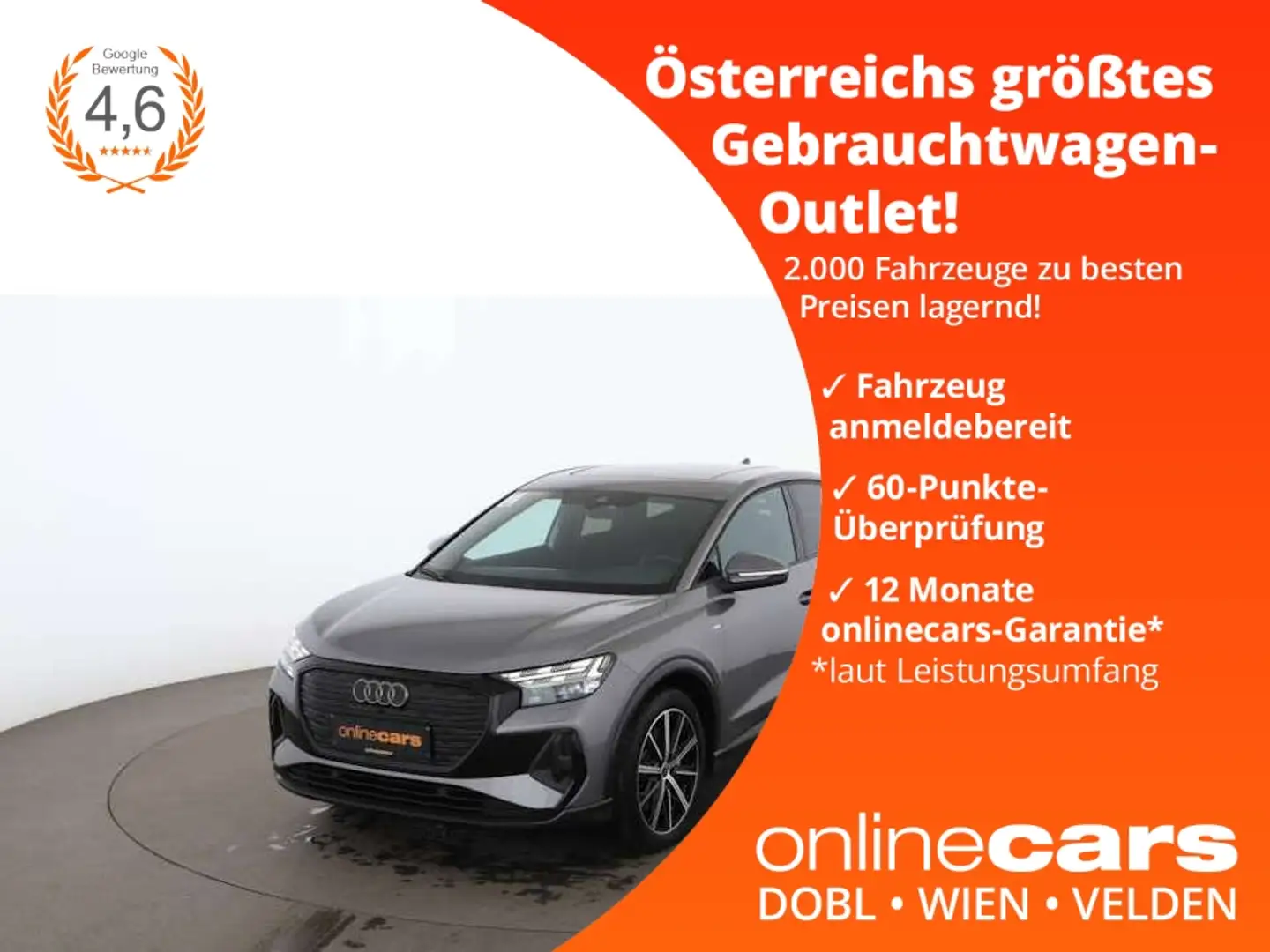Audi Q4 e-tron Q4 SB e-Tron 55 quattro s-Line Aut MATRIX SKY Šedá - 1