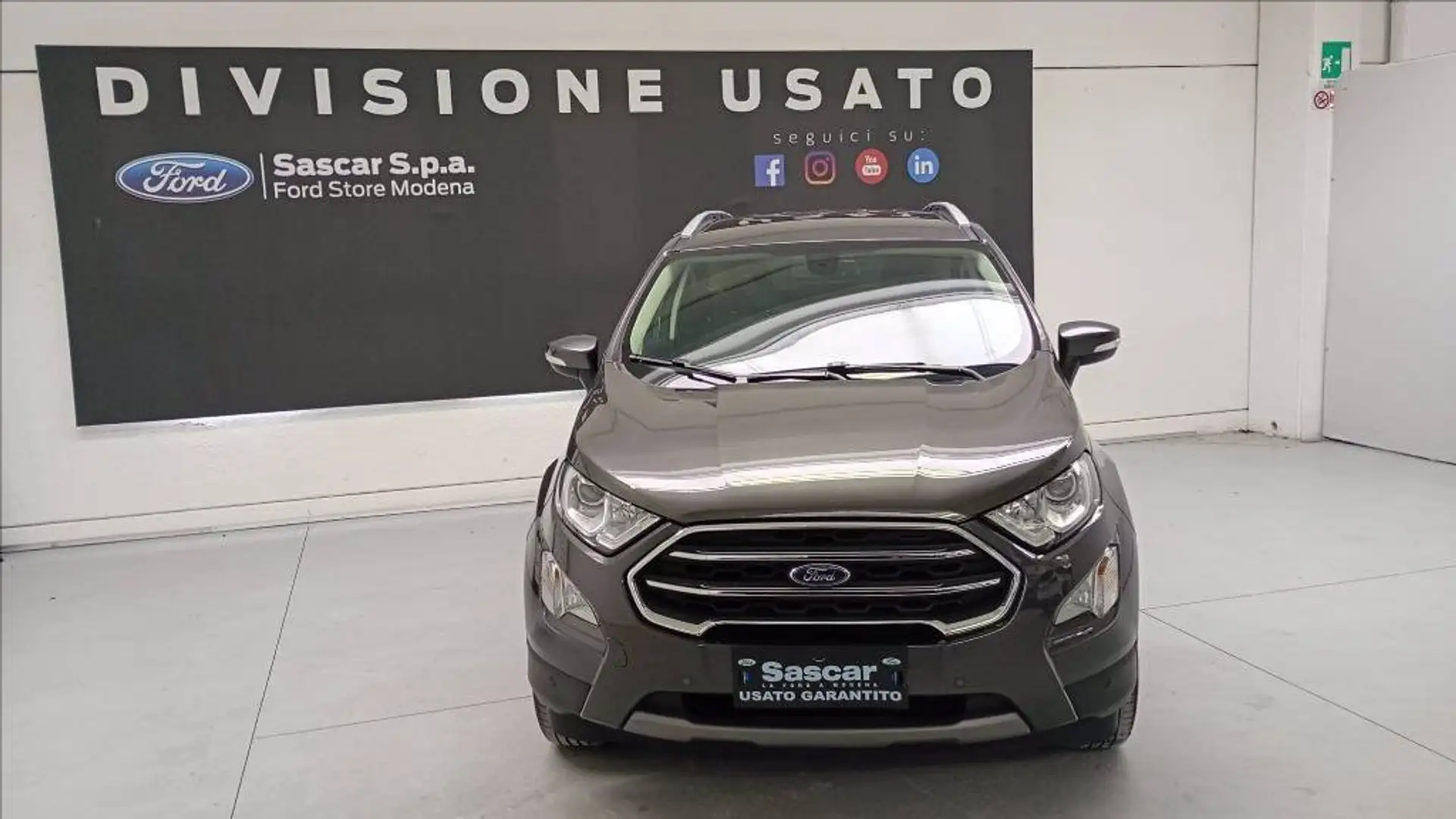 Ford EcoSport 1.0 ecoboost Titanium s&s 125cv auto my19 Grigio - 1